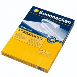 Laser- und Kopierfolie sw A4 klar 100St/Pg