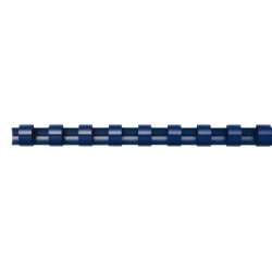 Binderücken PolyCombs 12mm/95 Blatt blau 21Ri/A4