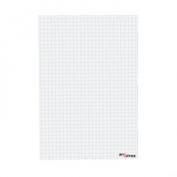 Flipchartblock 68x99cm kariert 6xgelocht 20 Blatt