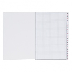 Buch A5 kariert A-Z 96Bl  A5 kariert