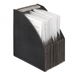 Stehsammler Fächerbox A4 bis 56cm schwarz 23Fächer