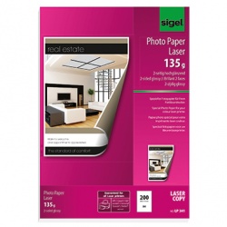 Photopapier A4 135g Glossy Las er 2seitig 200Bl/Pg