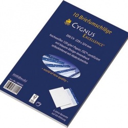 Briefumschlag CYGNUS C4 weiß Haftklebung ohne
