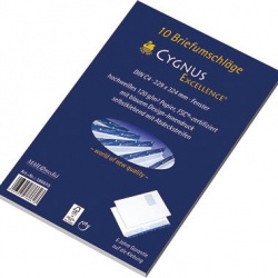 Briefumschlag Cygnus C4 weiß haftklebend Fenster