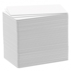 Plastikkarte  54x86mm weiß 0,76mm für DURACARD