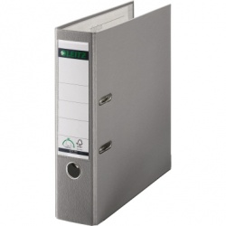 Ordner 1010 A4/80mm 180° grau Plastik