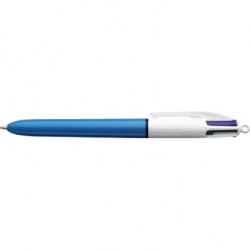Kugelschreiber 4 Colours 0,4mm hellblau/weiß Mine