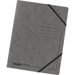 Eckspanner A4 dunkelgrau Gummizug Colorspan-Karton