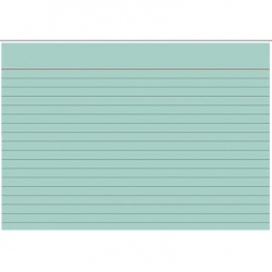 Karteikarte A7 grün liniert 180g 100St/Pg