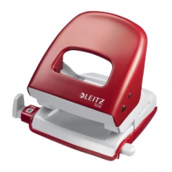 Locher Stark 30 Blatt rot Anschlagschiene