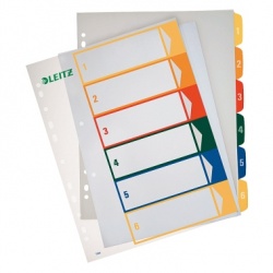 Register A4 transparent 1-6 PC-beschriftbar